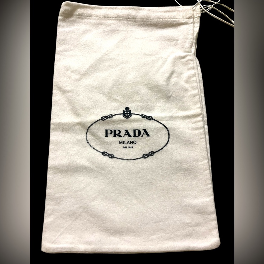 Prada White Dust Bag (8.5 by 13 inches)